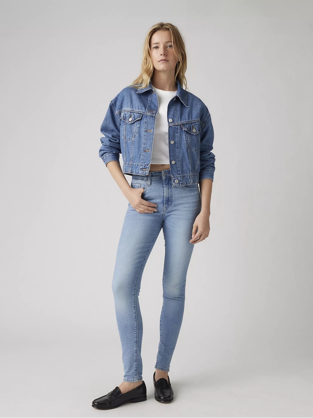 Levis 721 High Rise Skinny Jeans High Stretch